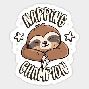 Napping champion Sticker